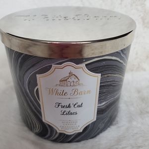 Fresh Cut Lilacs 3 Wick Candle by White Barn (Bath and Body Works).